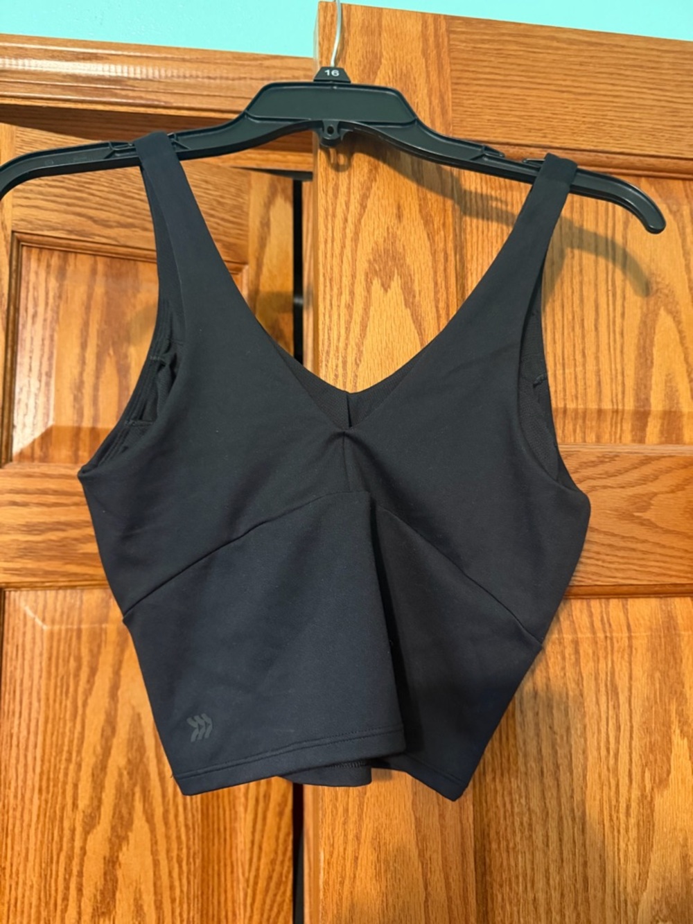 Target Black V-Neck Crop Sports Bralette